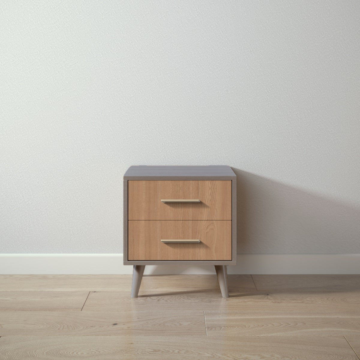 New York Nightstand in Aqua Grey / Bruno Antico finish