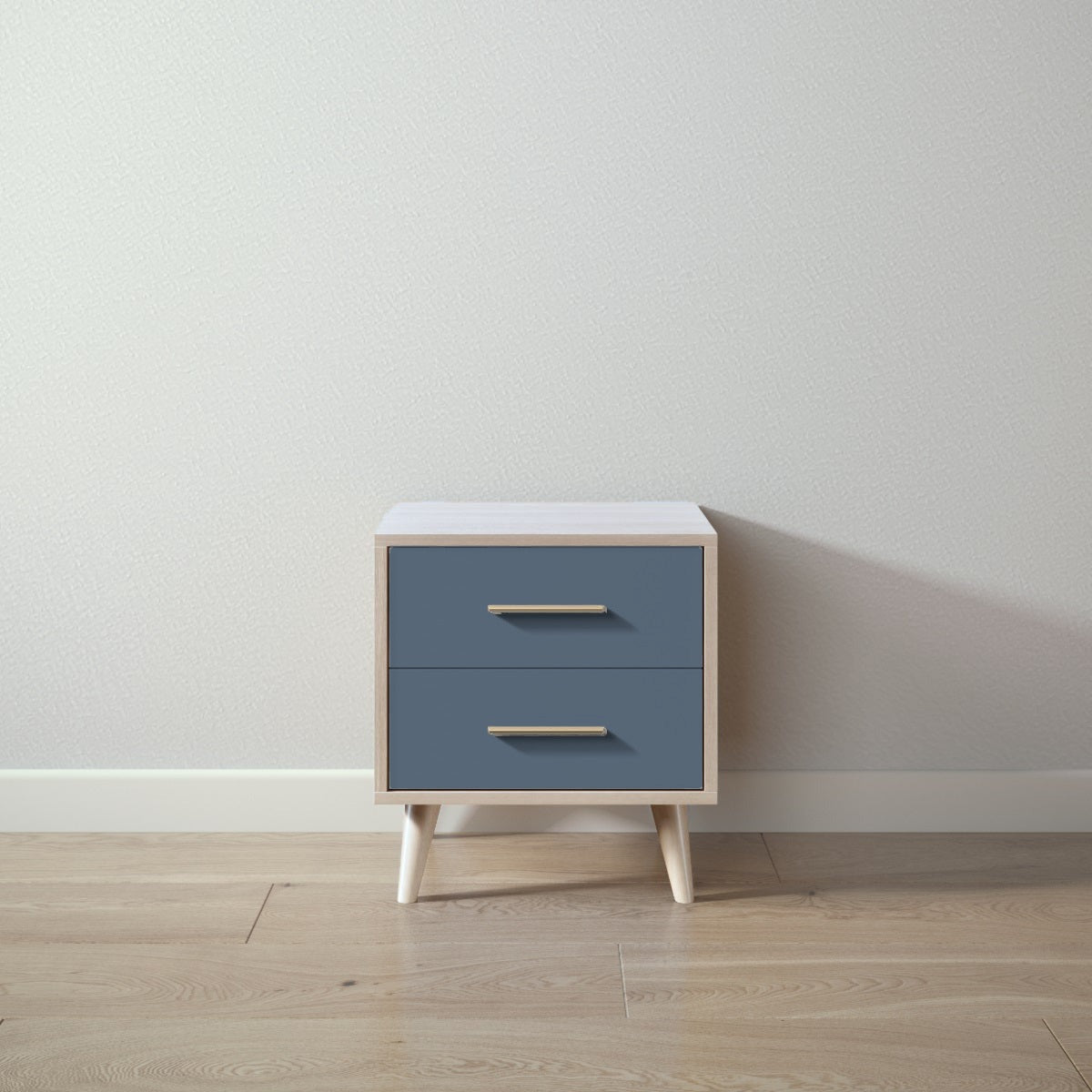 New York Nightstand in Ash / Navy finish