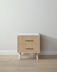 New York Nightstand in Ash / Sandstone finish