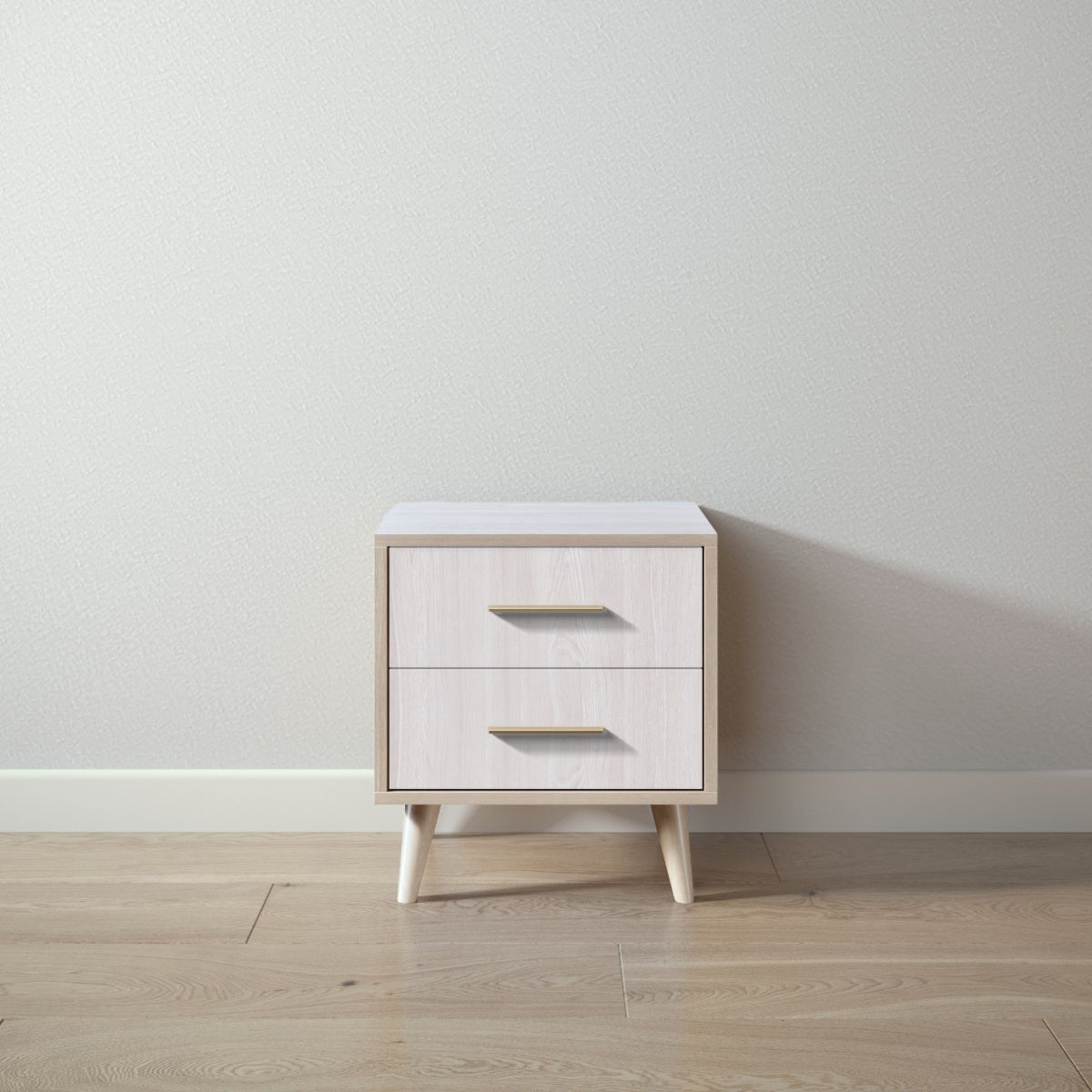 New York Nightstand in Ash / Washed White finish