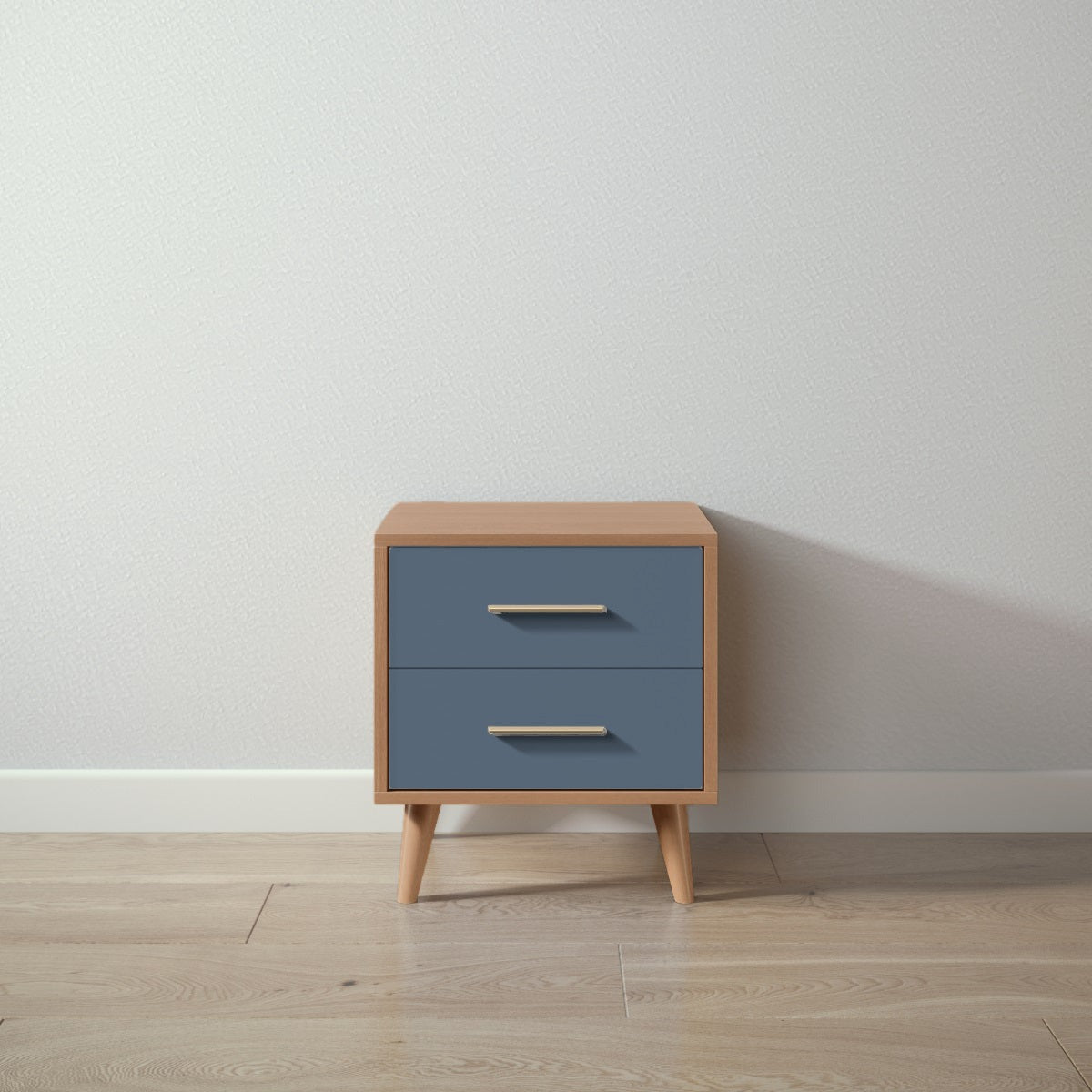 New York Nightstand in Bruno Antico / Navy finish