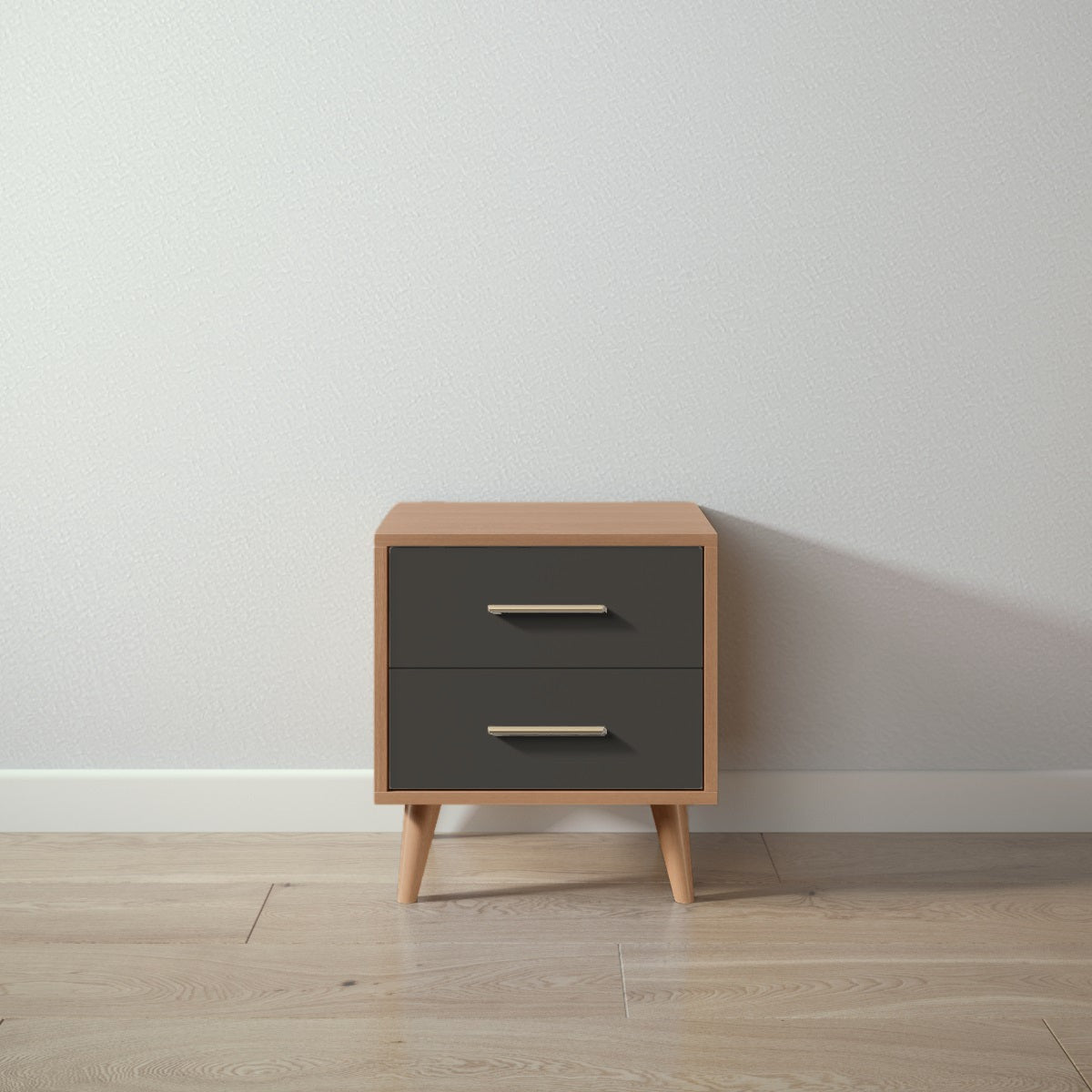 New York Nightstand in Bruno Antico / Peppercorn finish