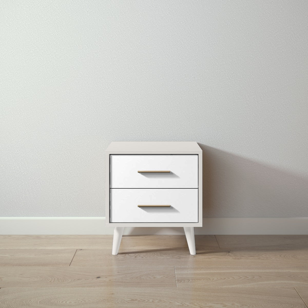 New York Nightstand in Bianco Satinato / Solid White finish
