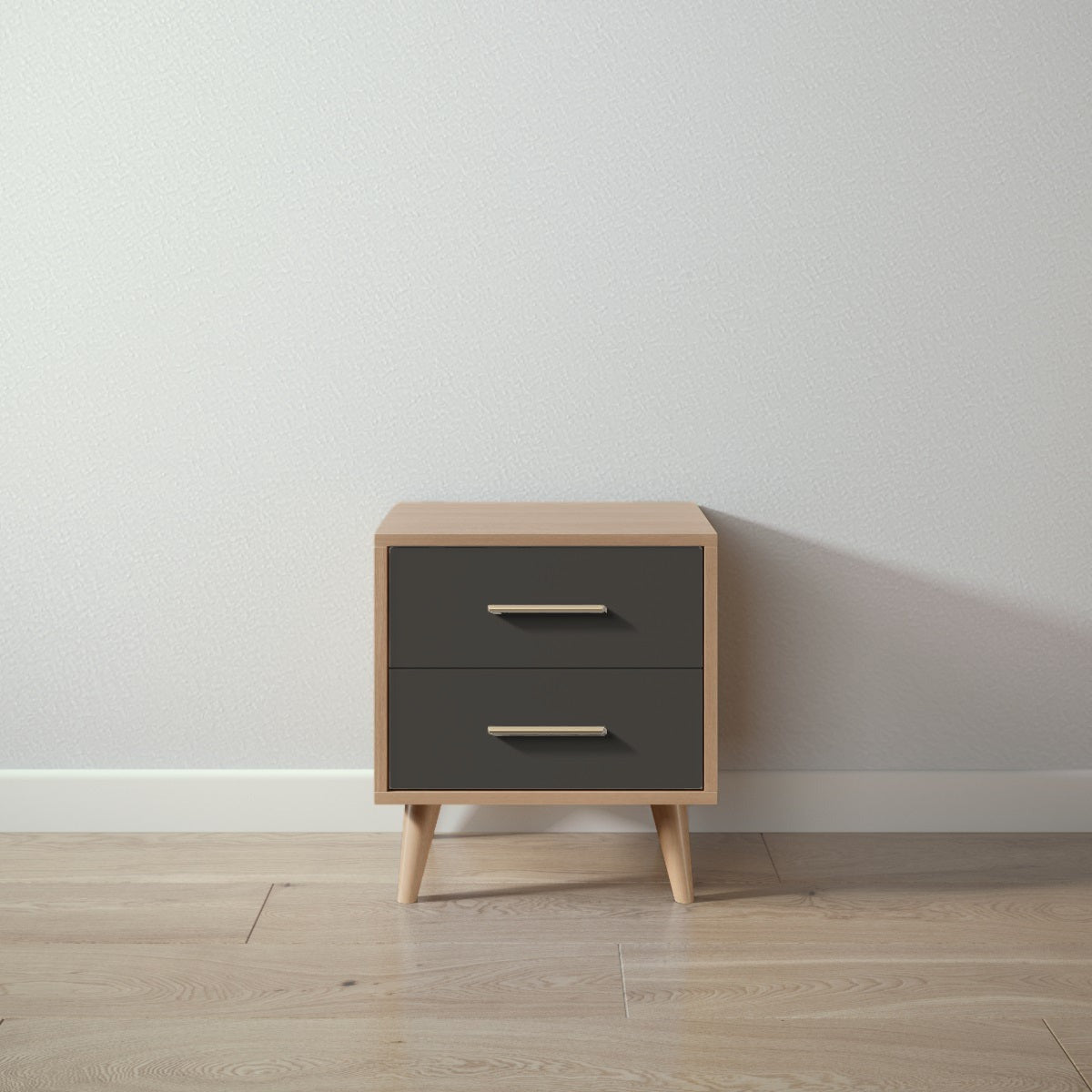 New York Nightstand in Harvest / Peppercorn finish