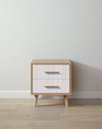 New York Nightstand in Harvest / Washed White finish