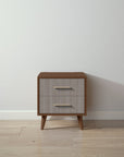 New York Nightstand in Nocello / Aqua Grey finish