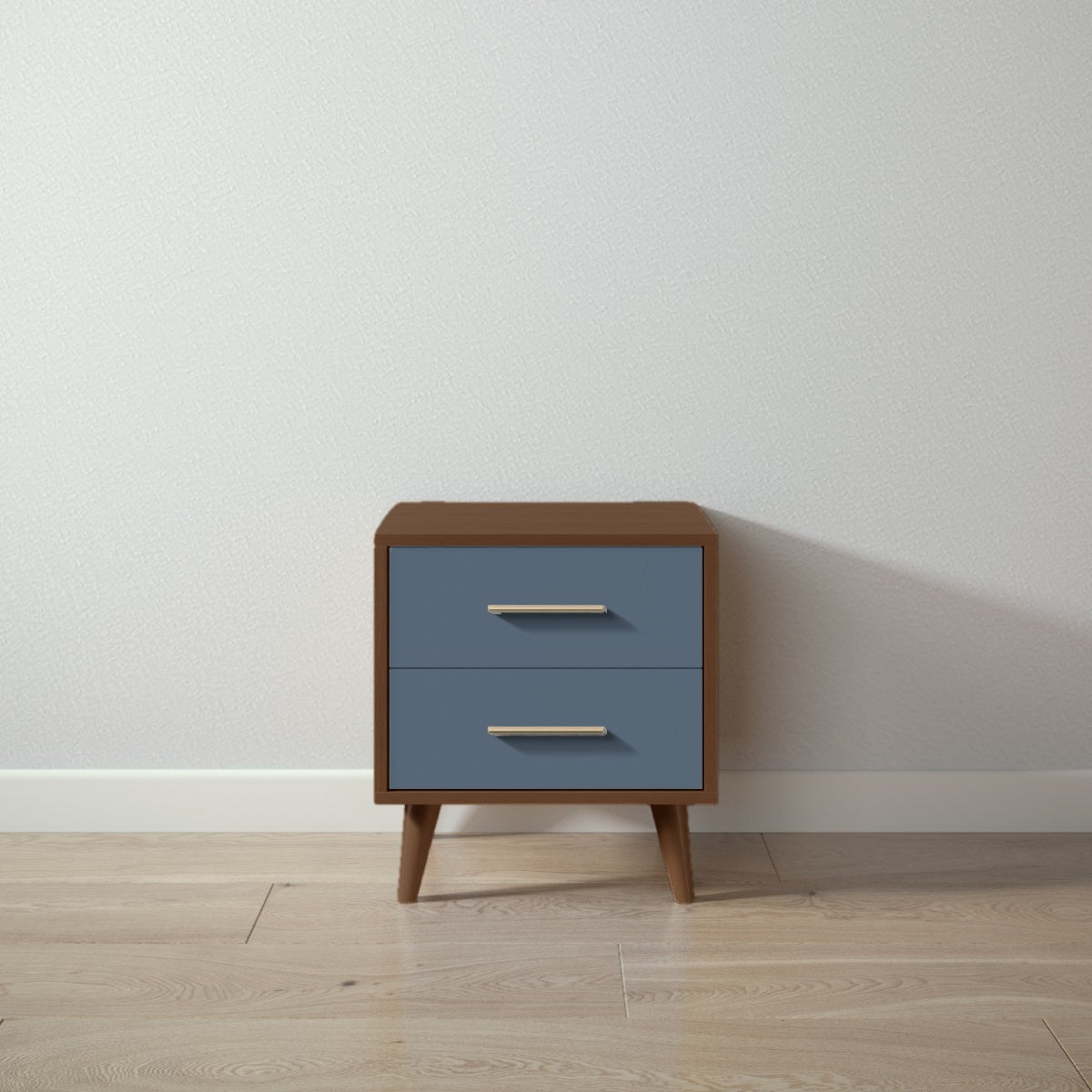 New York Nightstand in Nocello / Navy finish