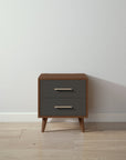 New York Nightstand in Nocello / Peppercorn finish