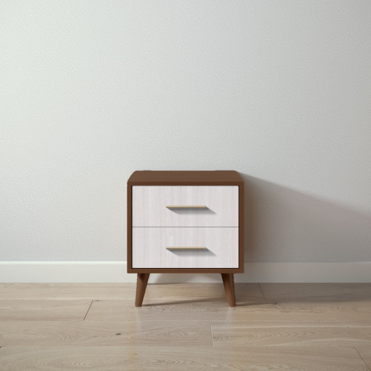 New York Nightstand in Nocello / Washed White finish