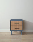 New York Nightstand in Navy / Bruno Antico finish