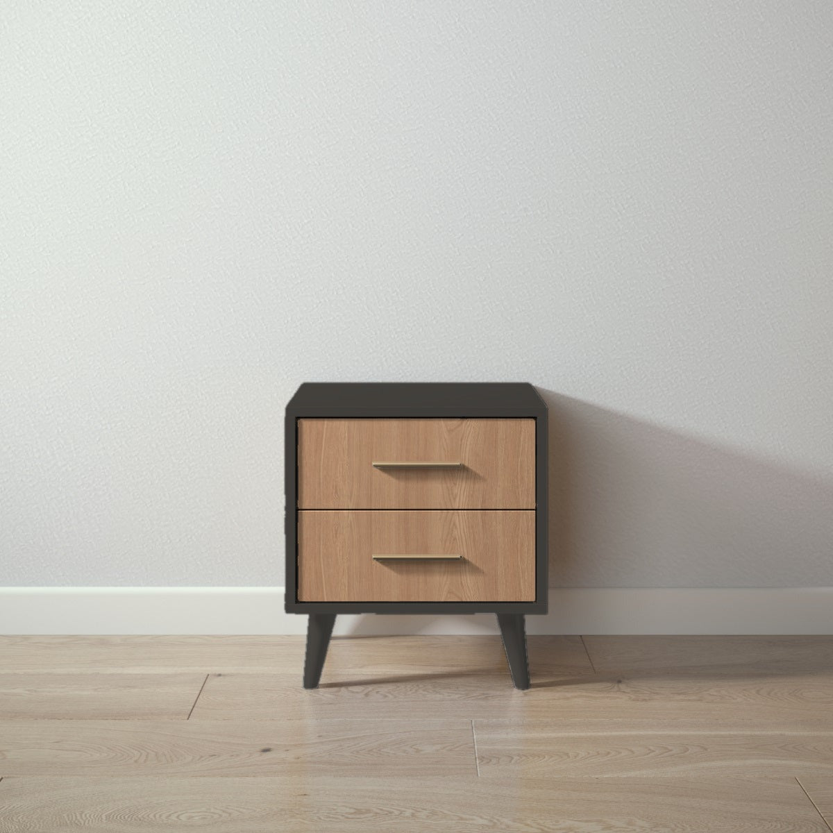 New York Nightstand in Peppercorn / Bruno Antico finish