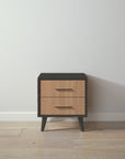 New York Nightstand in Peppercorn / Bruno Antico finish