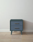 New York Nightstand in Rosemary / Navy finish