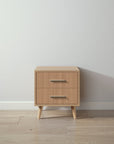 New York Nightstand in Sandstone / Bruno Antico finish