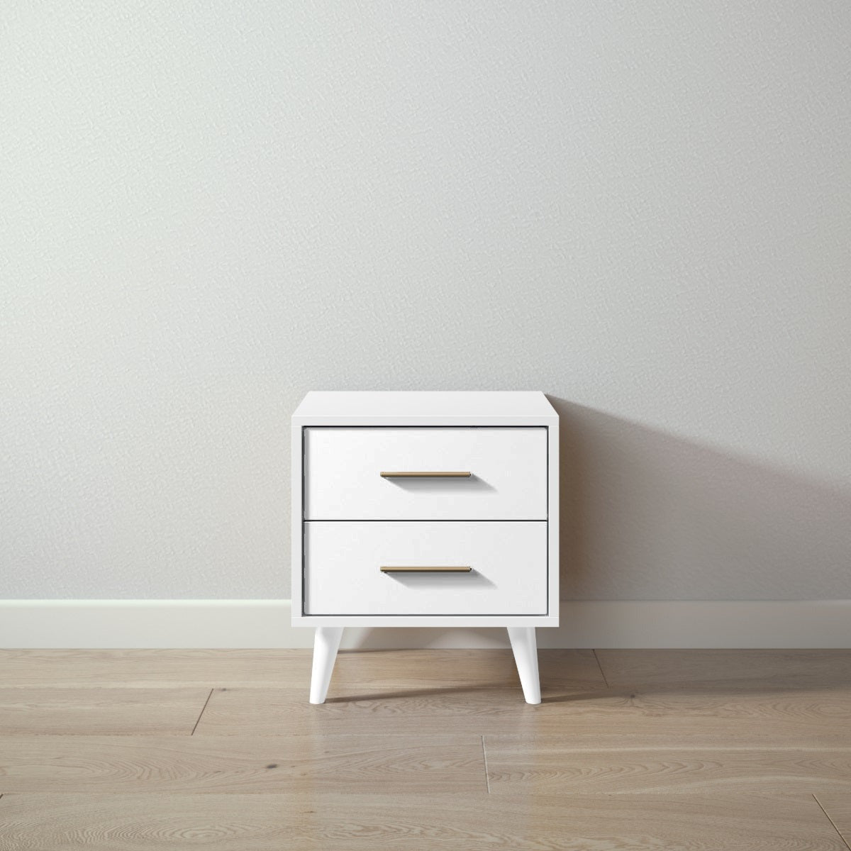New York Nightstand in Solid White / Solid White finish