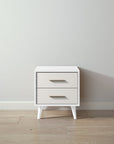 New York Nightstand in Solid White / Bianco Satinato finish