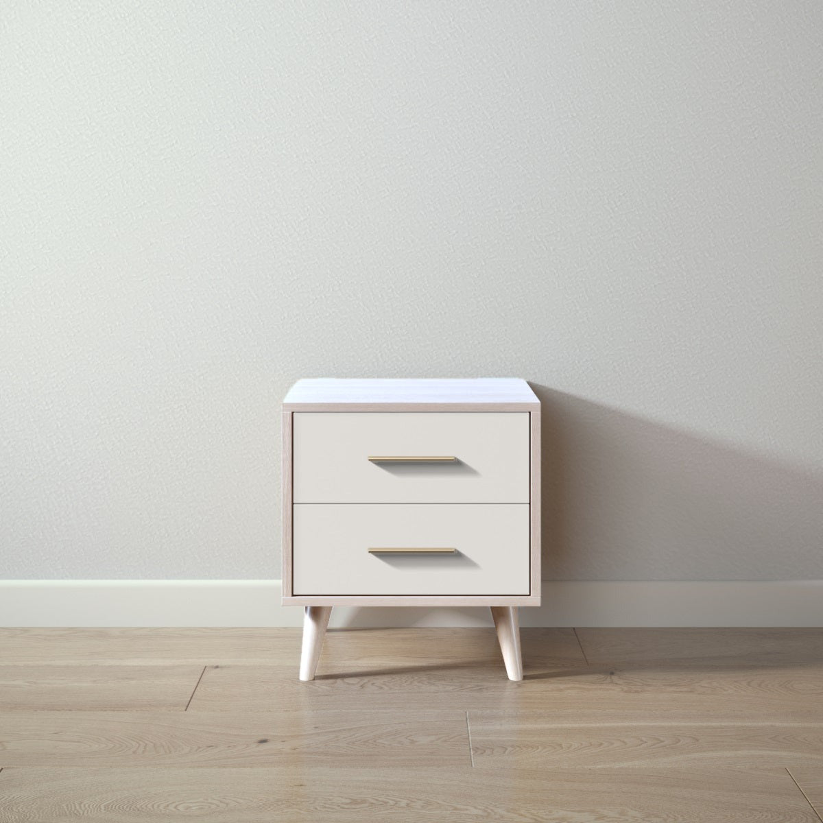 New York Nightstand in Washed White / Bianco Satinato finish