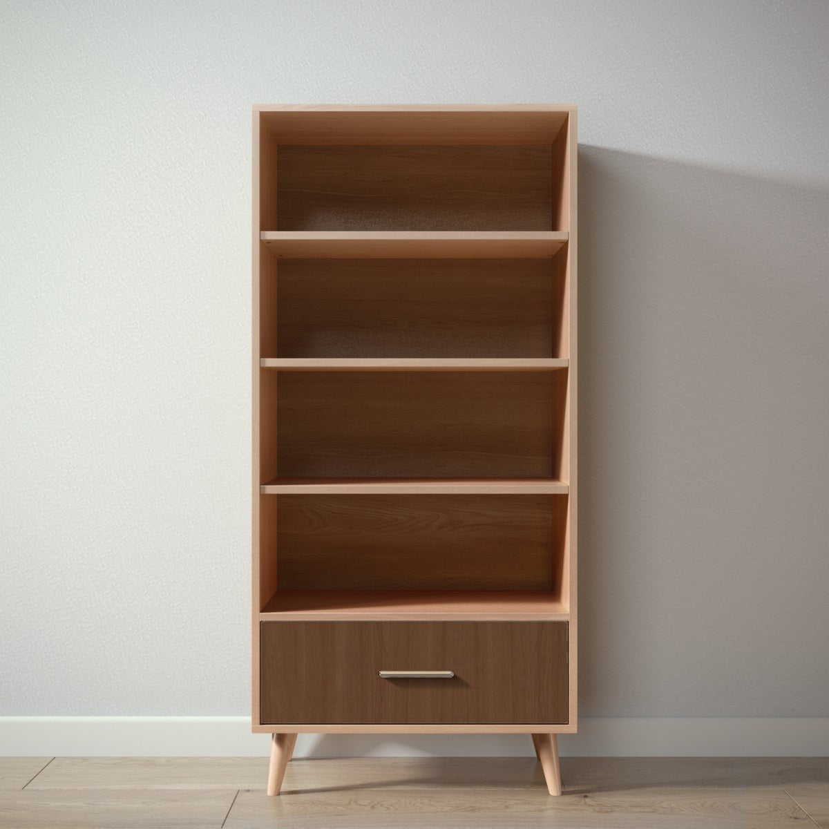 New York Bookcase in Albero Puro / Nocello finish