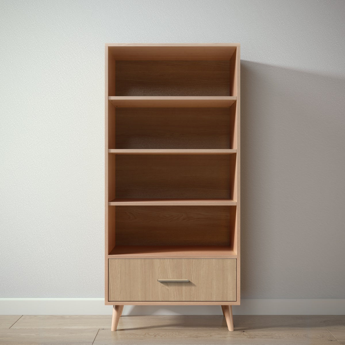 New York Bookcase in Albero Puro / Sandstone finish