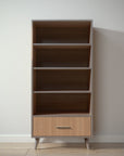 New York Bookcase in Aqua Grey / Bruno Antico finish