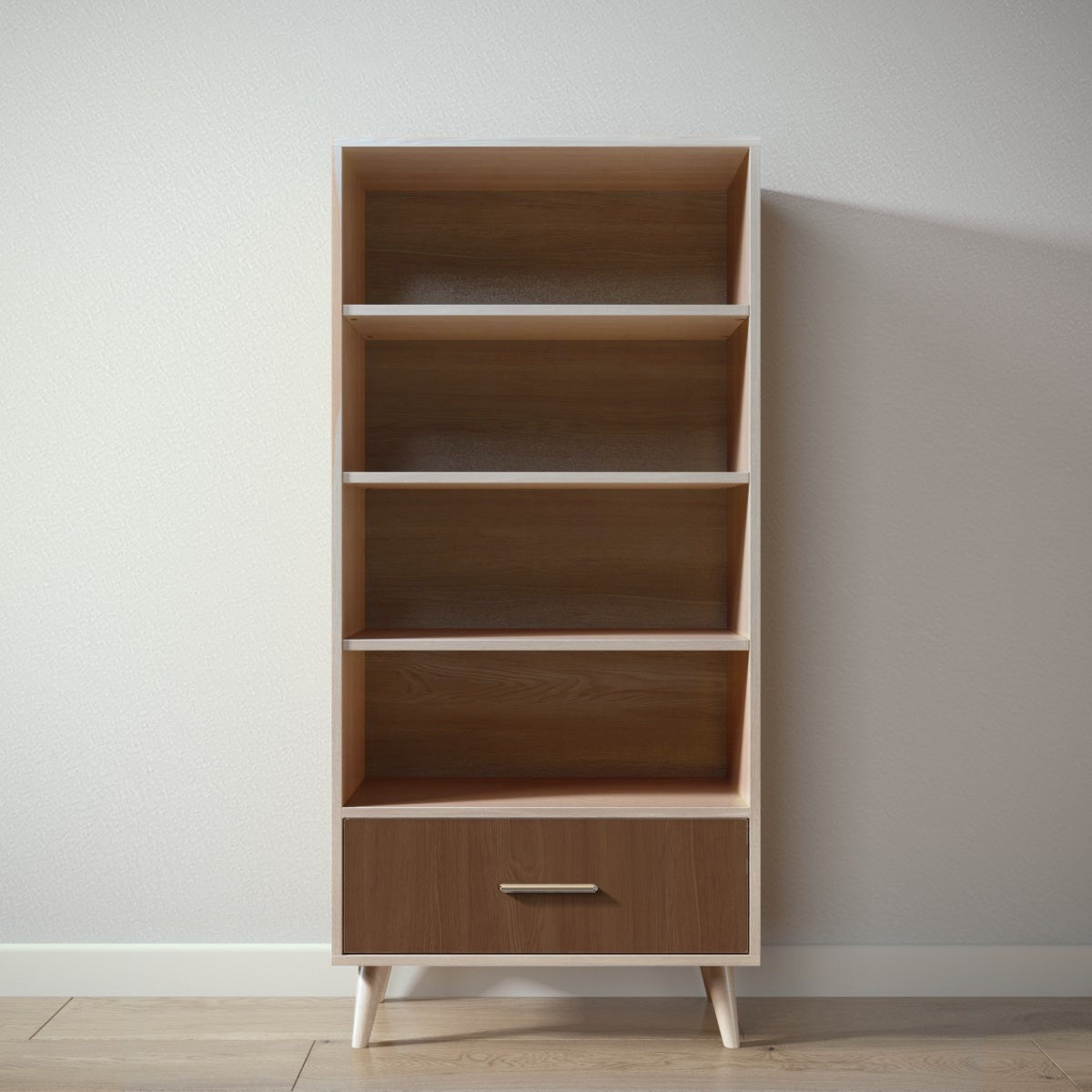 New York Bookcase in Ash / Nocello finish