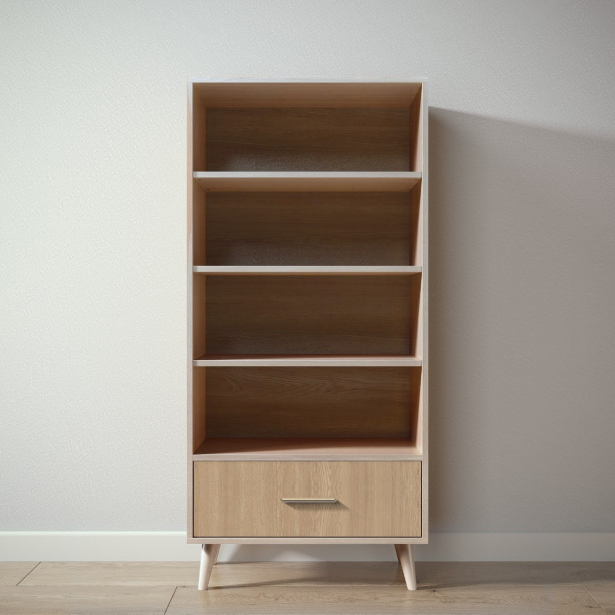 New York Bookcase in Ash / Sandstone finish