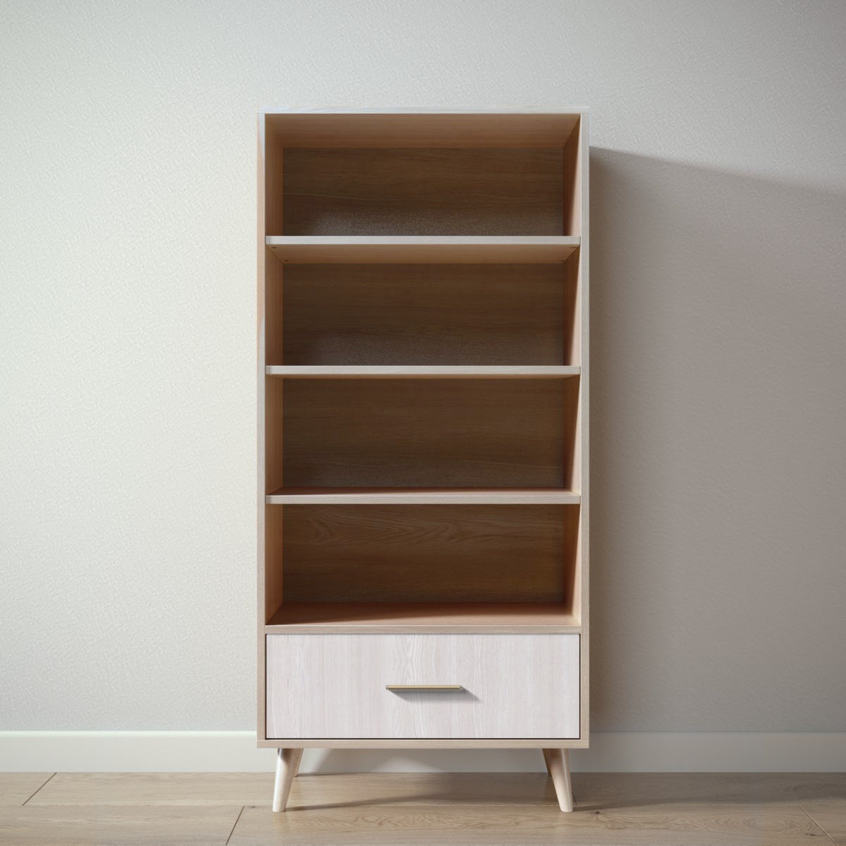 New York Bookcase in Ash / Washed White finish