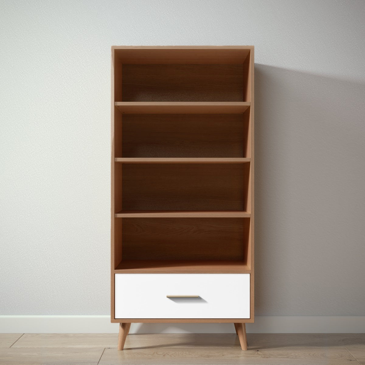 New York Bookcase in Bruno Antico / Solid White finish