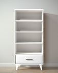 New York Bookcase in Bianco Satinato / Solid White finish