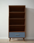 New York Bookcase in Nocello / Navy finish
