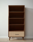 New York Bookcase in Nocello / Sandstone finish