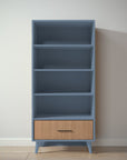 New York Bookcase in Navy / Bruno Antico finish