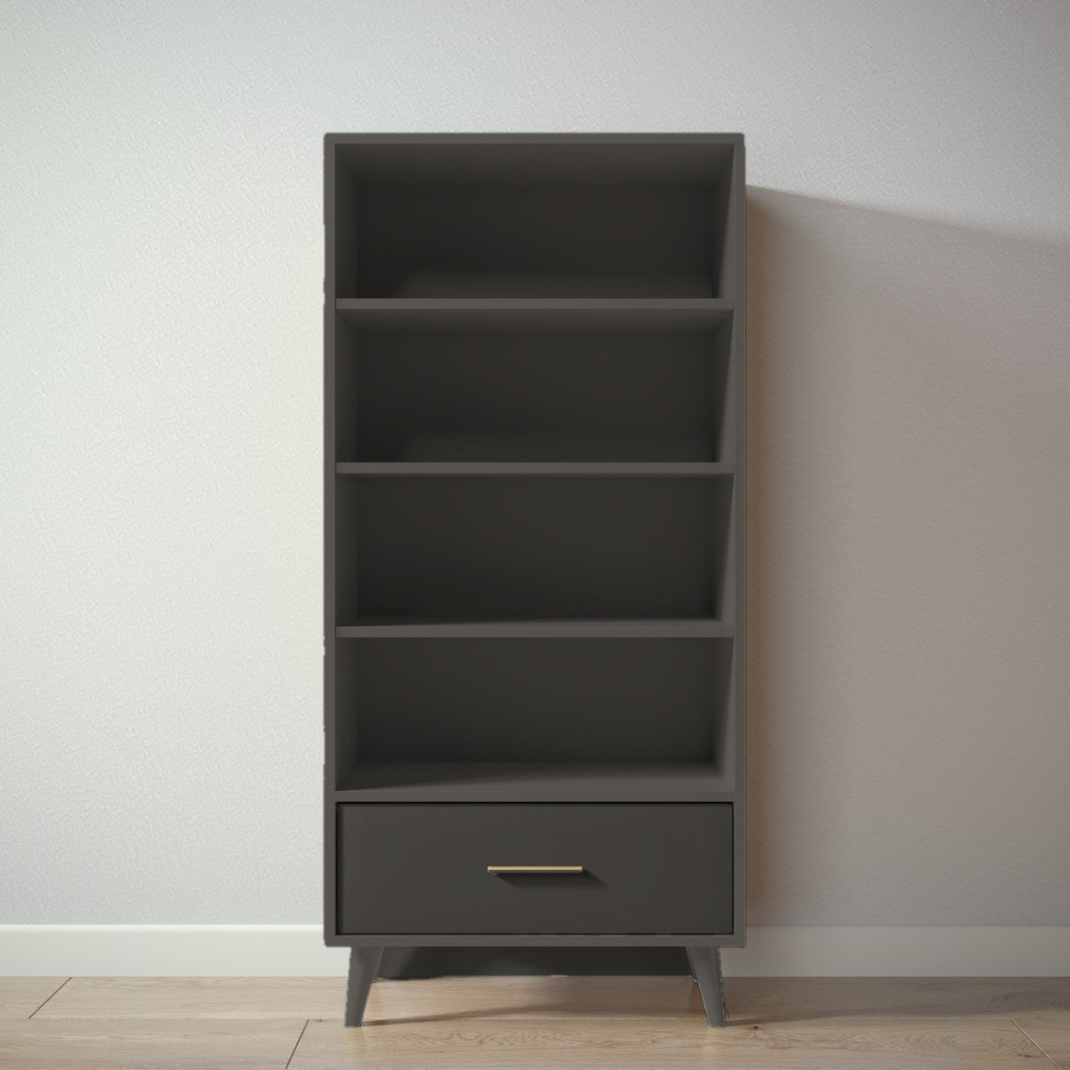 New York Bookcase in Peppercorn / Peppercorn finish