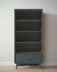New York Bookcase in Peppercorn / Rosemary finish
