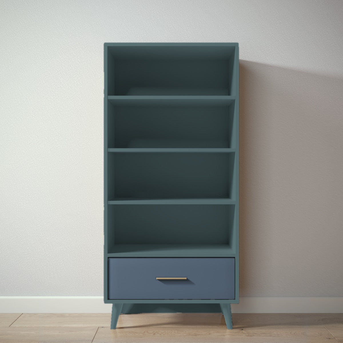 New York Bookcase in Rosemary / Navy finish