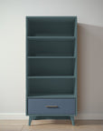 New York Bookcase in Rosemary / Navy finish