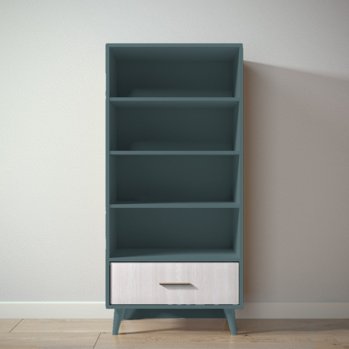 New York Bookcase in Rosemary / Washed White finish