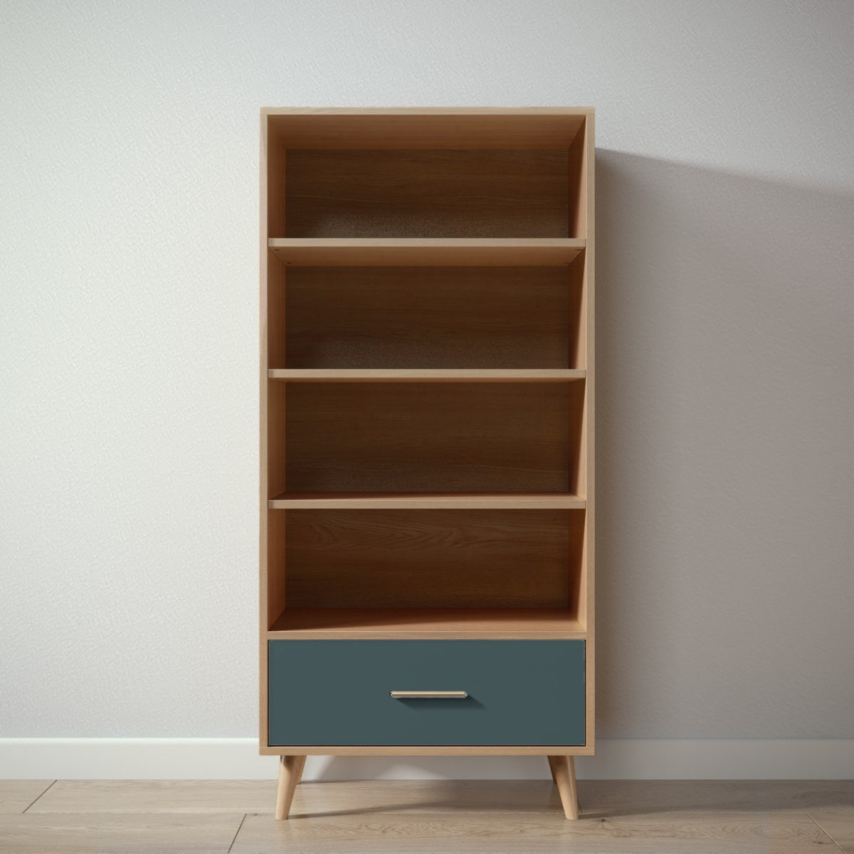 New York Bookcase in Sandstone / Rosemary finish