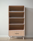 New York Bookcase in Washed White / Albero Puro finish