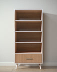 New York Bookcase in Washed White / Bruno Antico finish