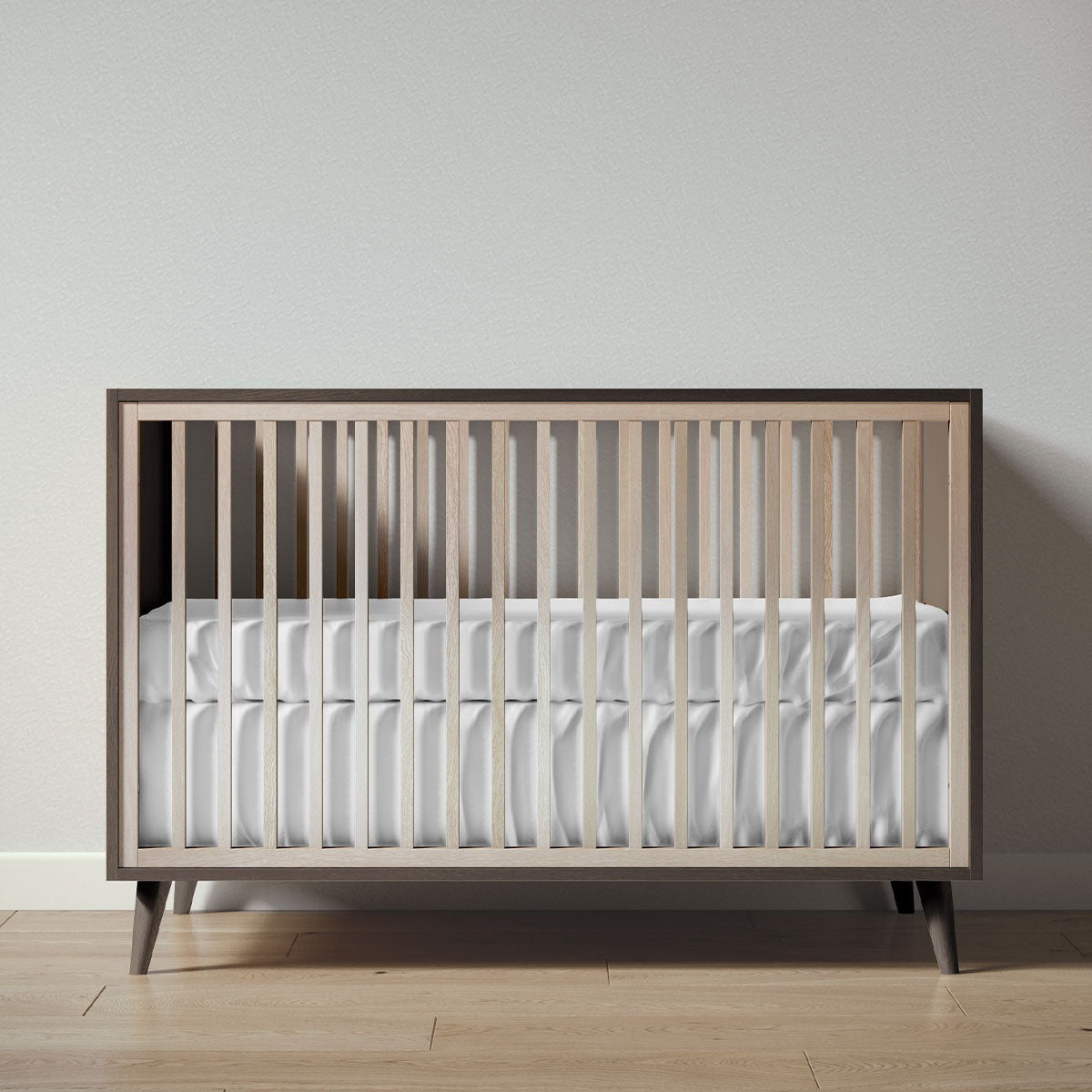 New York Crib in Aqua Grey / Ash finish