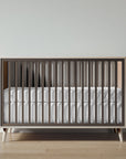 New York Crib in Ash / Aqua Grey finish