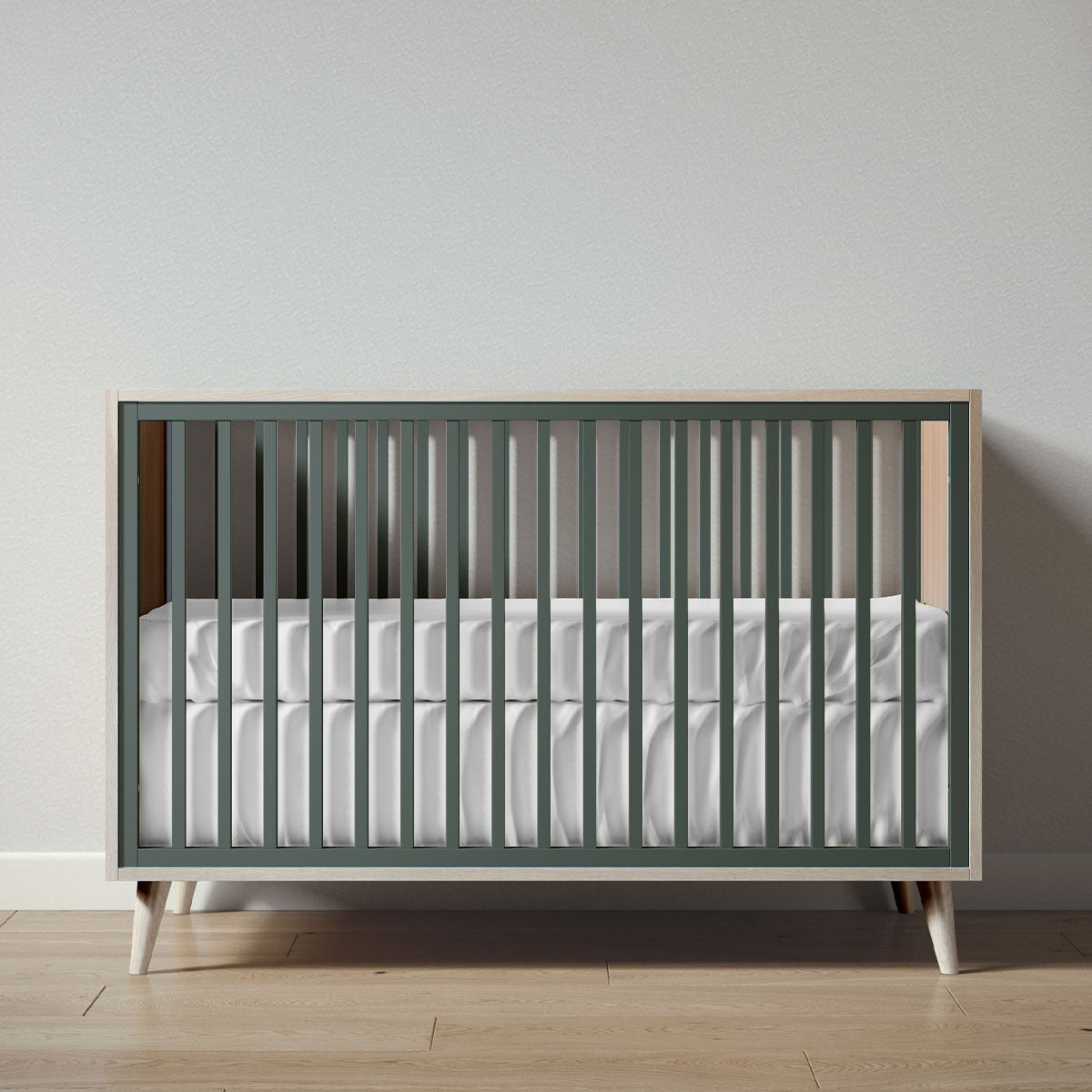 New York Crib in Ash / Rosemary finish