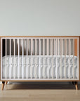 New York Crib in Bruno Antico / Washed White finish