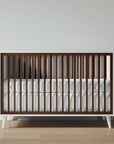New York Crib in Bianco Satinato / Nocello finish