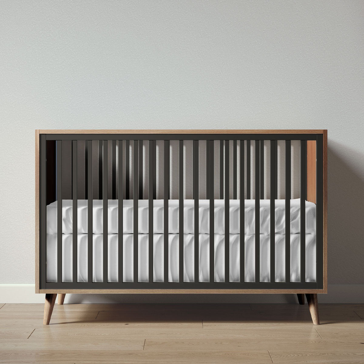 New York Crib in Harvest / Peppercorn finish