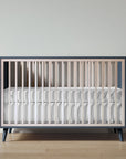 New York Crib in Navy / Washed White finish