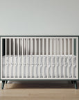 New York Crib in Rosemary / Bianco Satinato finish
