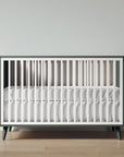 New York Crib in Rosemary / Solid White finish