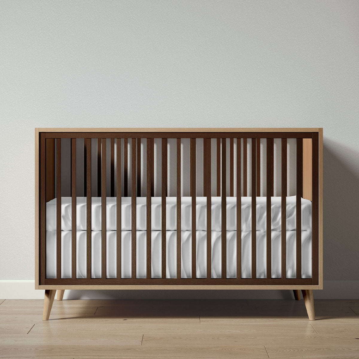 New York Crib in Sandstone / Nocello finish